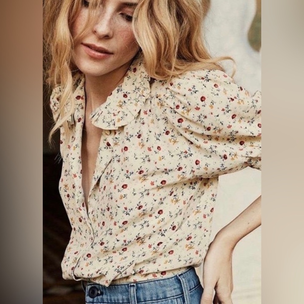 Dôen Blythe Top in Papillon Floral size XS